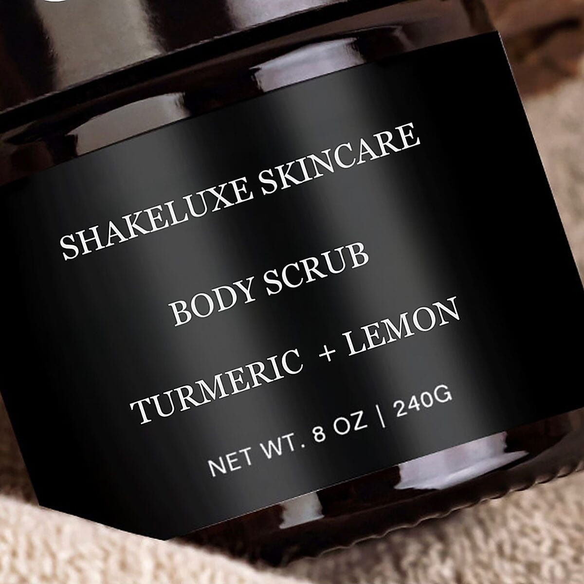 ShakeLuxe Turmeric & Lemon Body Scrub 8 oz