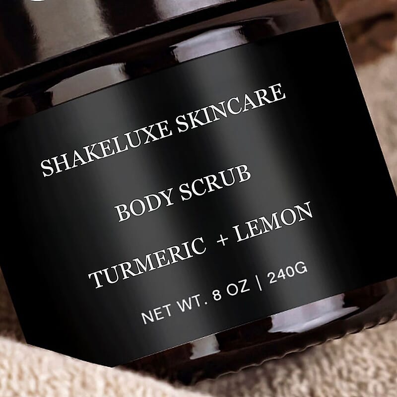 ShakeLuxe Turmeric & Lemon Body Scrub 8 oz