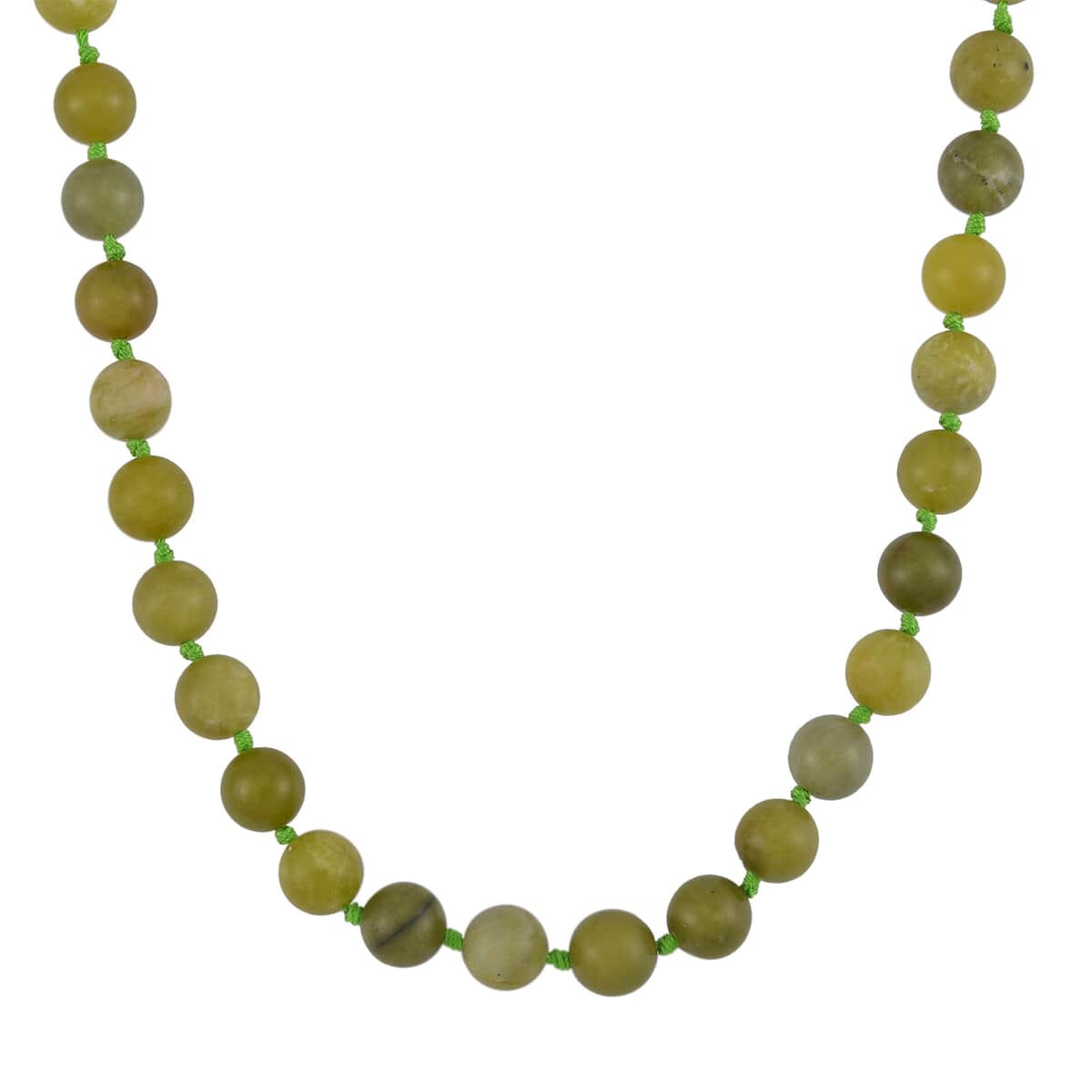 Connemara Marble Beaded Necklace 18-20 Inches in Stainless Steel 300.00 ctw image number 0