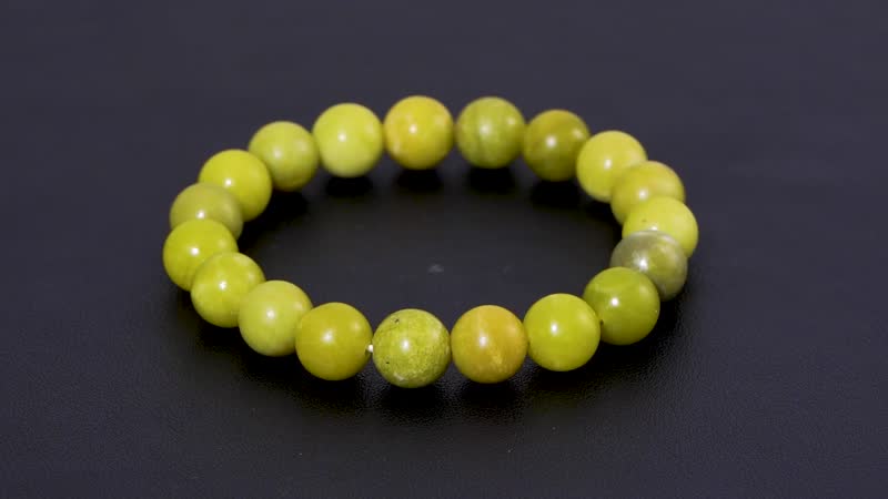 Connemara Marble Beaded Stretch Bracelet 140.00 ctw