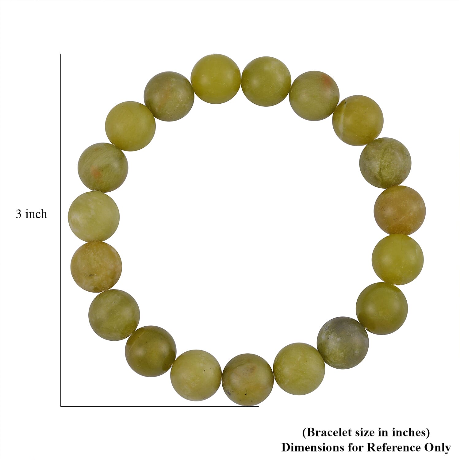 Connemara Marble Beaded Stretch Bracelet 140.00 ctw