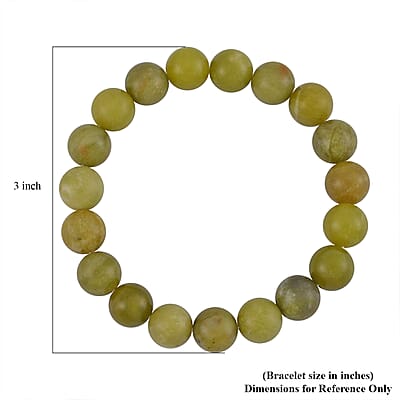 Connemara Marble Beaded Stretch Bracelet 140.00 ctw