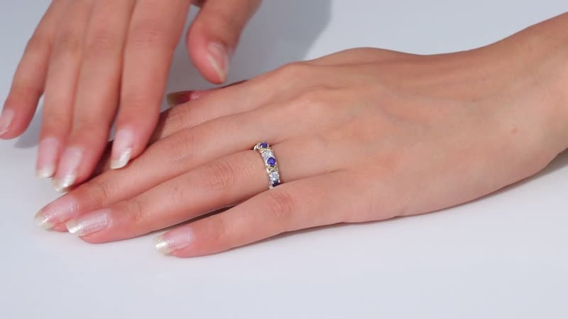 TLV Masoala Sapphire (FF) XOXO Ring in Vermeil YG and Platinum Over Sterling Silver (Size 6.0) 2.35 ctw