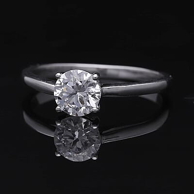 IGI Certified Luxoro 14K White Gold Luxuriant Lab Grown Diamond (F, VS) Ring (Size 10.0) 1.00 ctw
