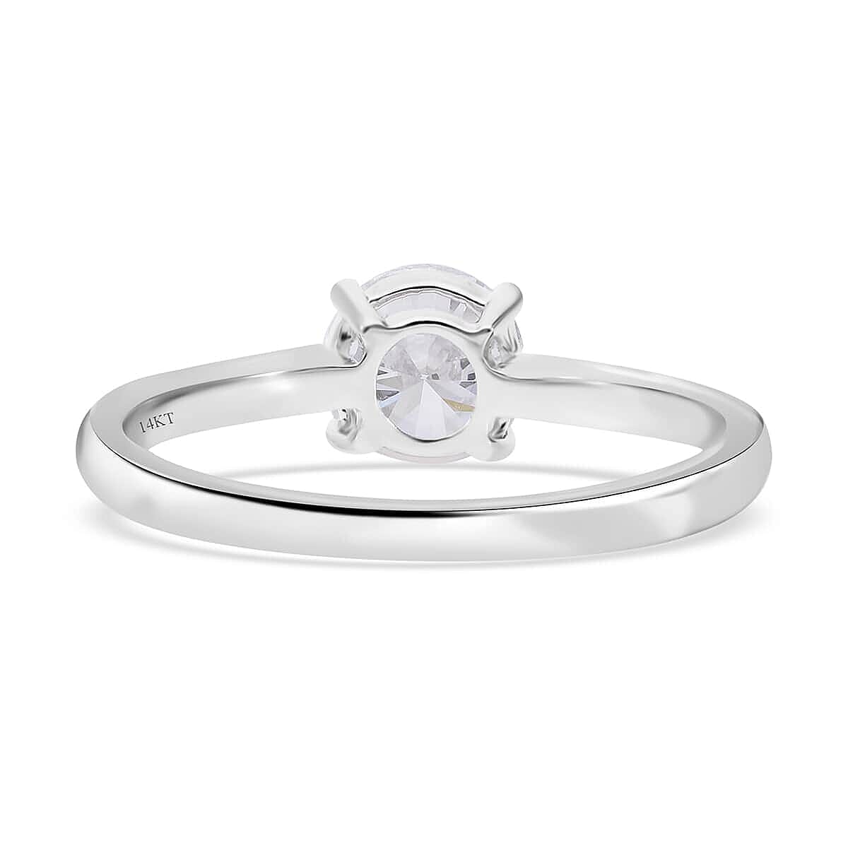 IGI Certified Luxoro 14K White Gold Luxuriant Lab Grown Diamond (F, VS) Ring (Size 10.0) 1.00 ctw