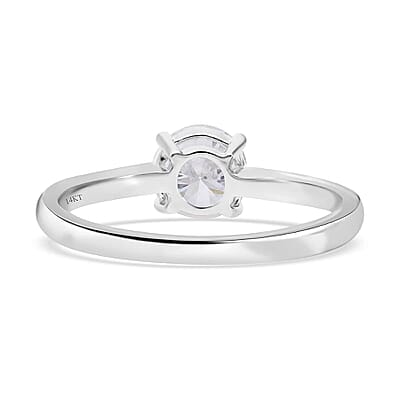 IGI Certified Luxoro 14K White Gold Luxuriant Lab Grown Diamond (F, VS) Ring (Size 10.0) 1.00 ctw