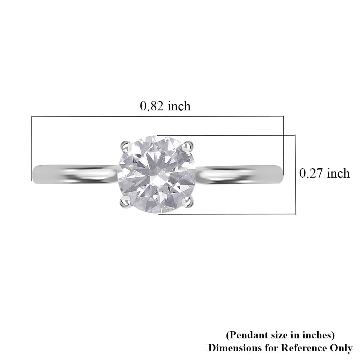 IGI Certified 14K White Gold Luxuriant Lab Grown Diamond (F, VS) Ring (Size 10.0) 1.00 ctw image number 5