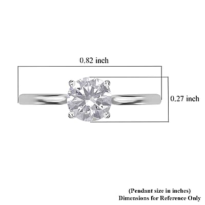 IGI Certified Luxoro 14K White Gold Luxuriant Lab Grown Diamond (F, VS) Ring (Size 10.0) 1.00 ctw