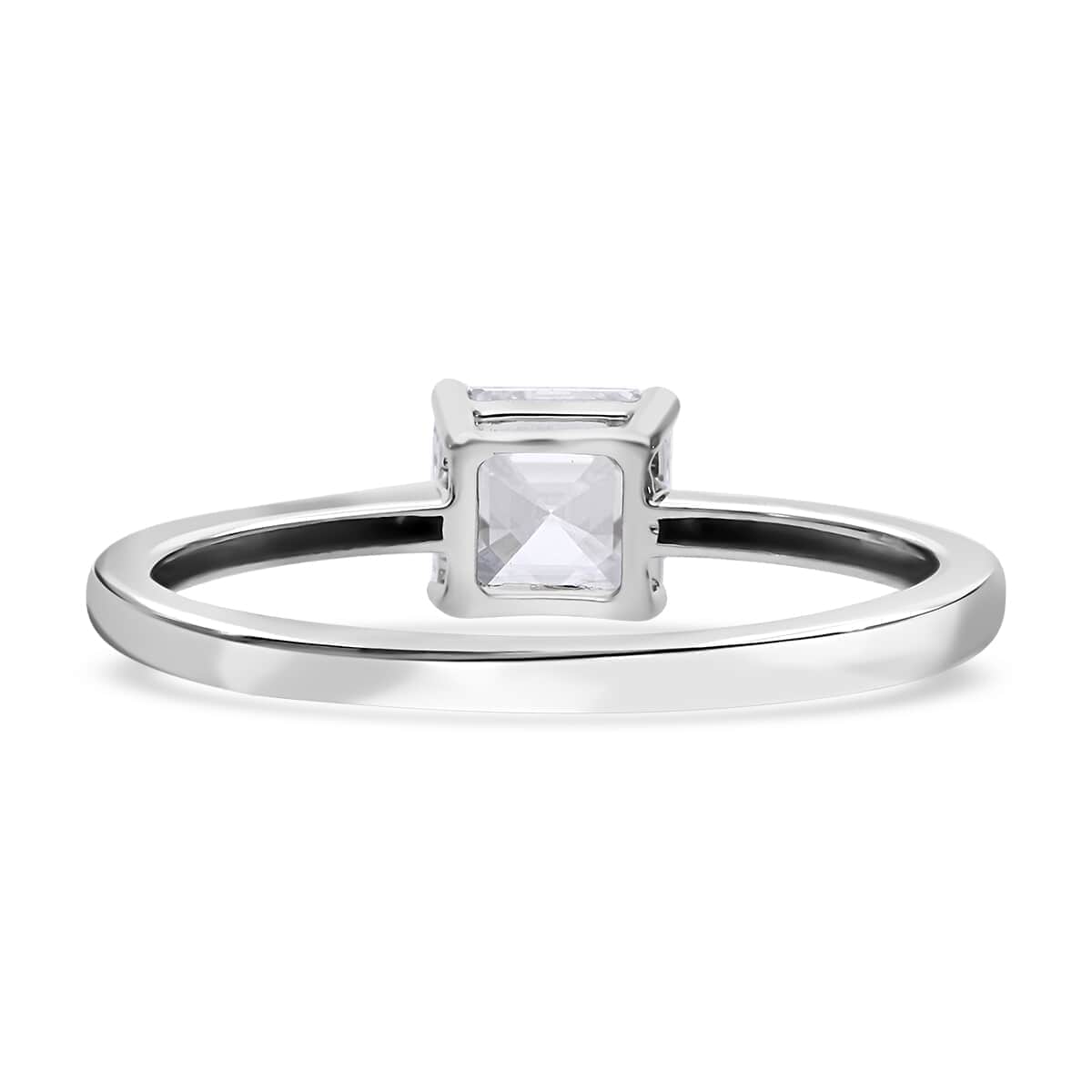 IGI Certified 14K White Gold Asscher Cut Luxuriant Lab Grown Diamond F VS Solitaire Ring (Size 8.0) 1.00 ctw image number 4