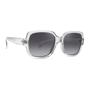 SolarX UV400 Polarized PC Women's Oversized Sunglasses -Clear Gray