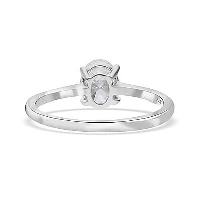 IGI Certified Luxoro 14K White Gold Luxuriant Lab Grown Diamond (F, VS) Solitaire Ring (Size 10.0) 1.00 ctw
