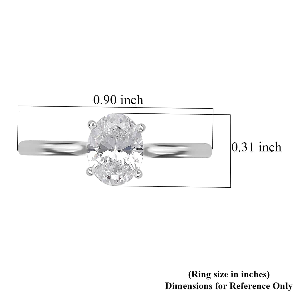 IGI Certified Luxoro 14K White Gold Luxuriant Lab Grown Diamond (F, VS) Solitaire Ring (Size 10.0) 1.00 ctw