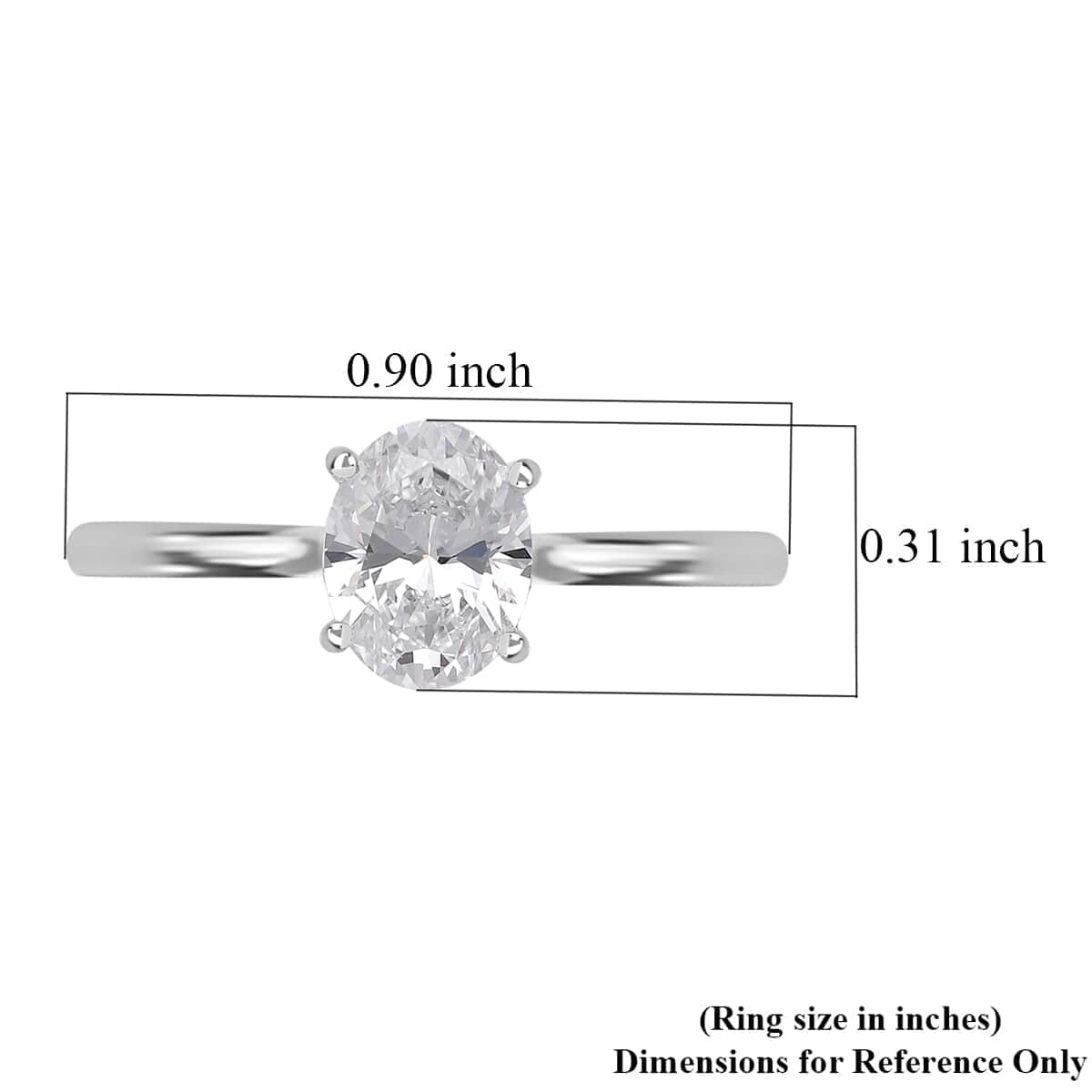 IGI Certified 14K White Gold Luxuriant Lab Grown Diamond (F, VS) Solitaire Ring (Size 8.0) 1.00 ctw image number 5