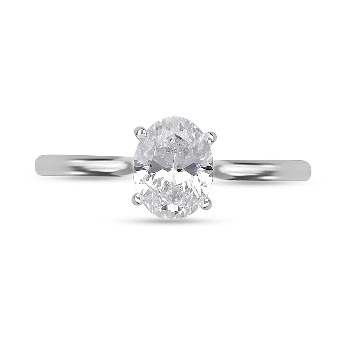 IGI Certified Luxoro 14K White Gold Luxuriant Lab Grown Diamond (F, VS) Solitaire Ring (Size 8.5) 1.00 ctw image number 0