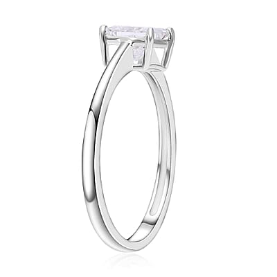 IGI Certified Luxoro 14K White Gold Princess Cut Luxuriant Lab Grown Diamond (E, VS) Solitaire Ring (Size 10.0) 1.00 ctw