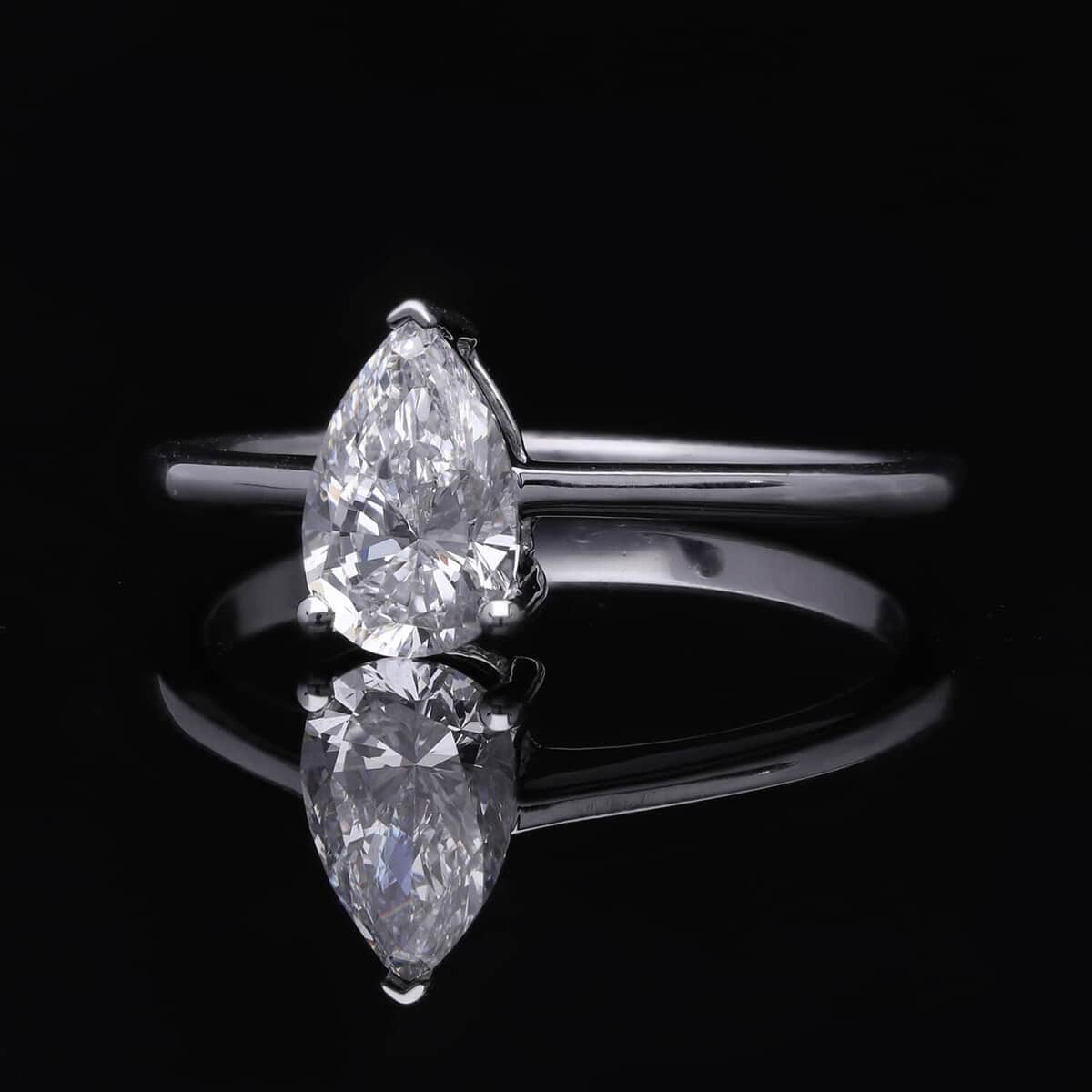 IGI Certified 14K White Gold Luxuriant Lab Grown Diamond (VS) Solitaire Ring (Size 10.0) 1.00 ctw image number 1