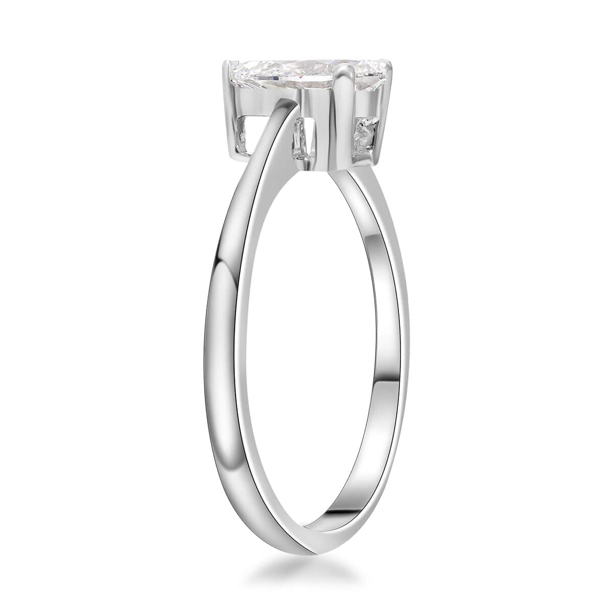 IGI Certified 14K White Gold Luxuriant Lab Grown Diamond (VS) Solitaire Ring (Size 10.0) 1.00 ctw image number 3