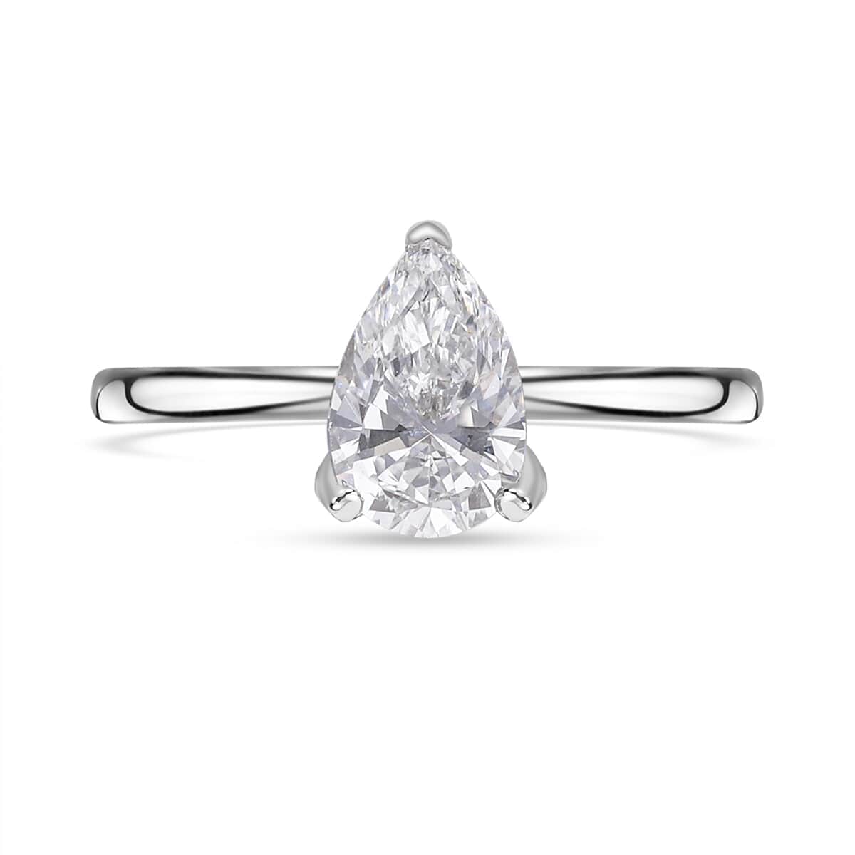 IGI Certified 14K White Gold Luxuriant Lab Grown Diamond VS Solitaire Ring (Size 8.0) 1.00 ctw image number 0