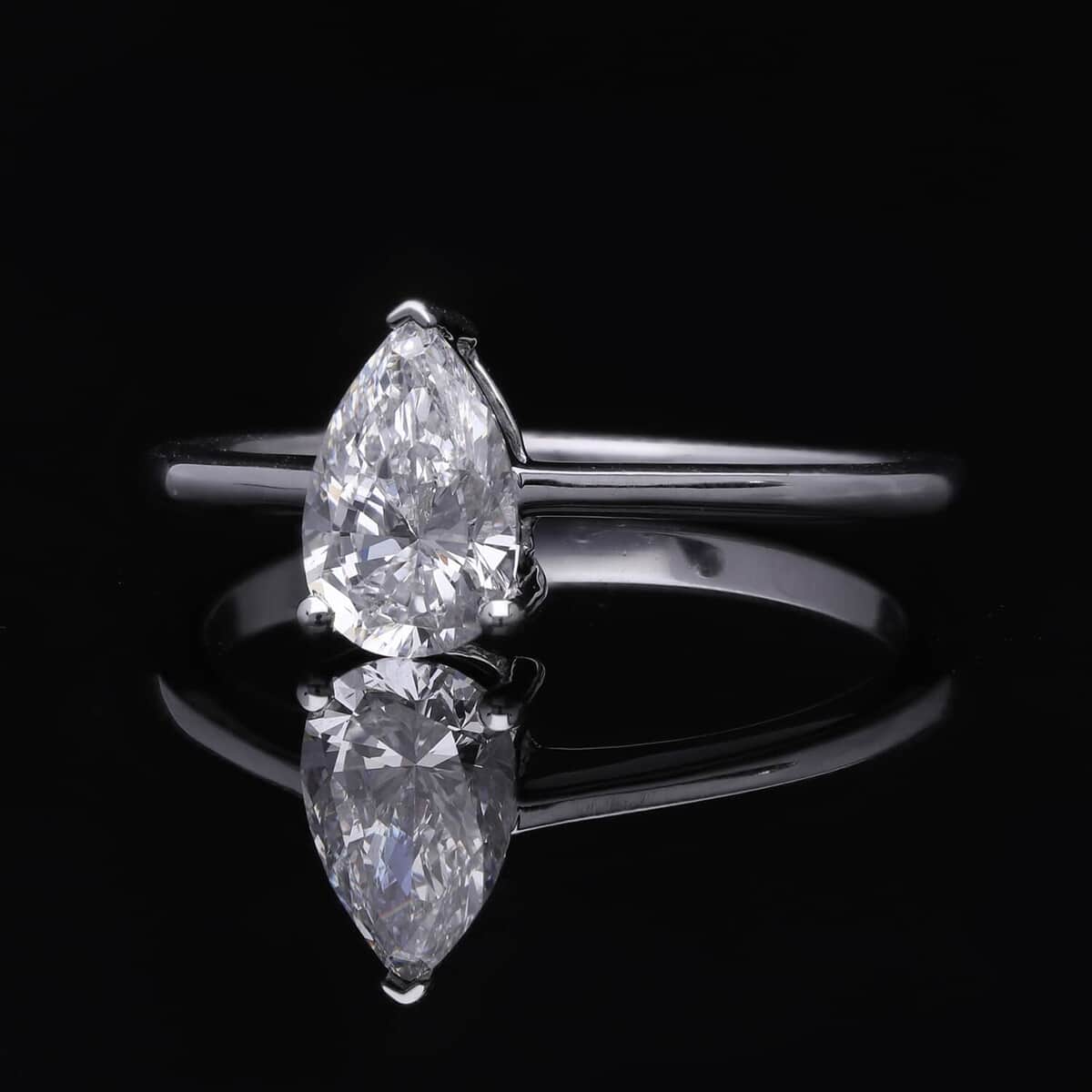 IGI Certified 14K White Gold Luxuriant Lab Grown Diamond VS Solitaire Ring (Size 8.0) 1.00 ctw image number 1