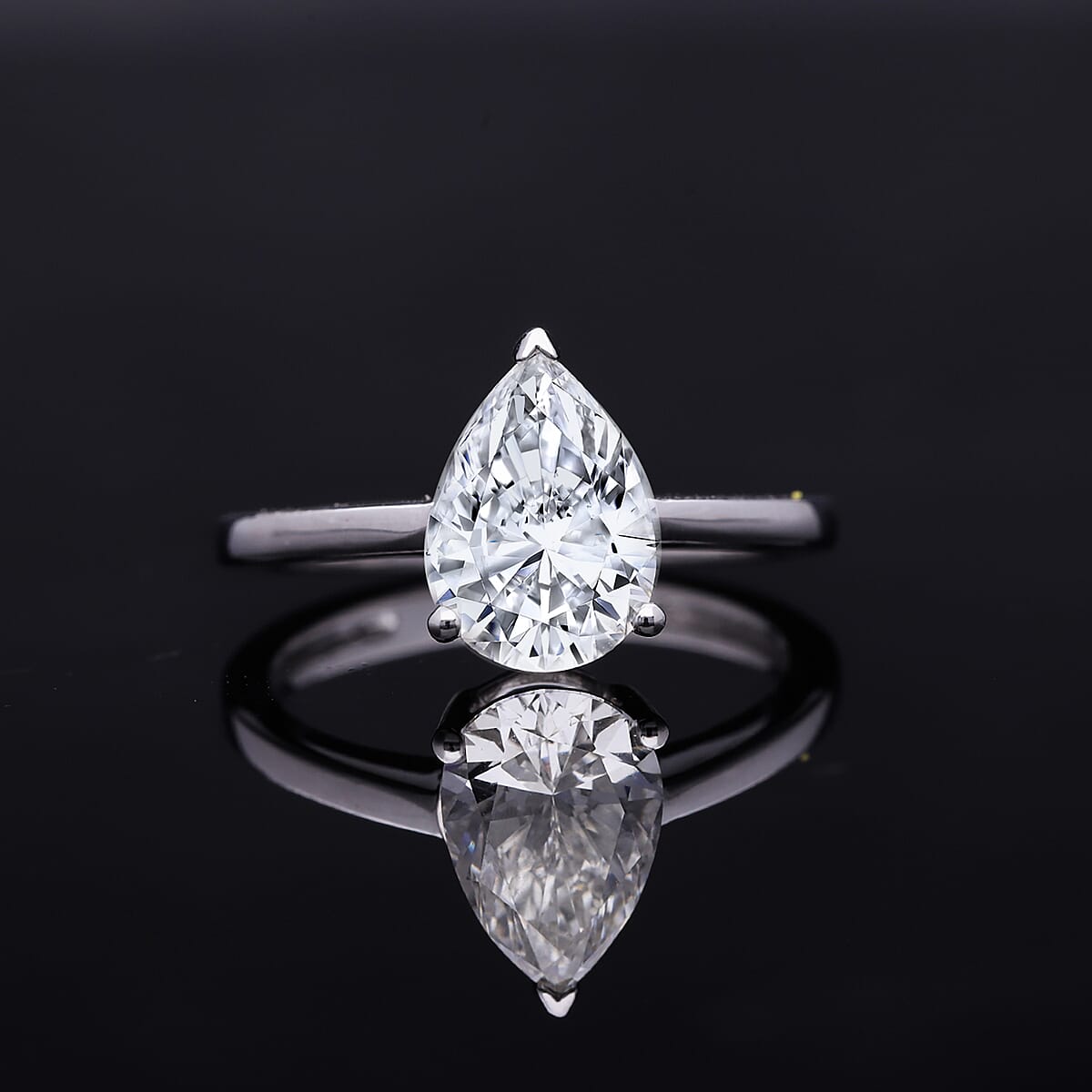 IGI Certified 14K White Gold Luxuriant Lab Grown Diamond (E-VS1) Solitaire Ring (Size 8.5) 1.00 ctw image number 1