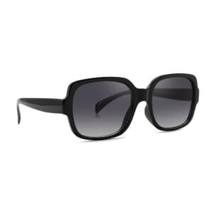 SolarX UV400 Polarized PC Women's Oversized Sunglasses -Black