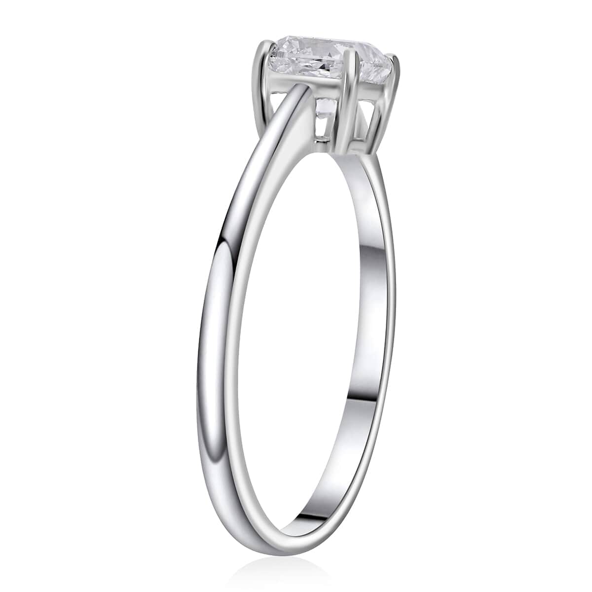 IGI Certified 14K White Gold Luxuriant Lab Grown Diamond (VS) Solitaire Ring (Size 8.0) 1.00 ctw image number 3