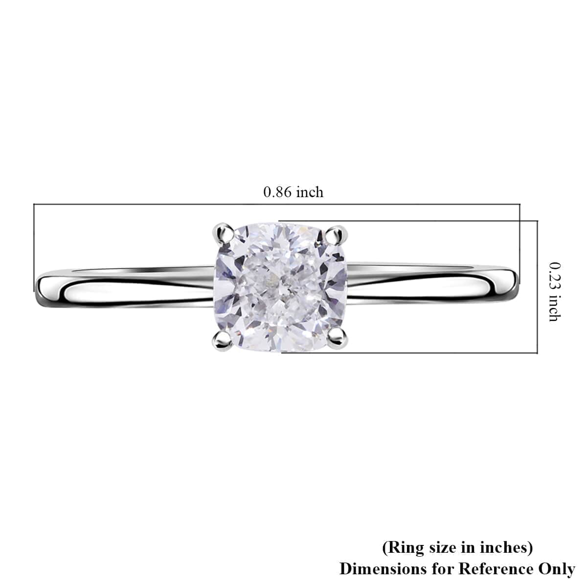 IGI Certified 14K White Gold Luxuriant Lab Grown Diamond (VS) Solitaire Ring (Size 8.0) 1.00 ctw image number 5