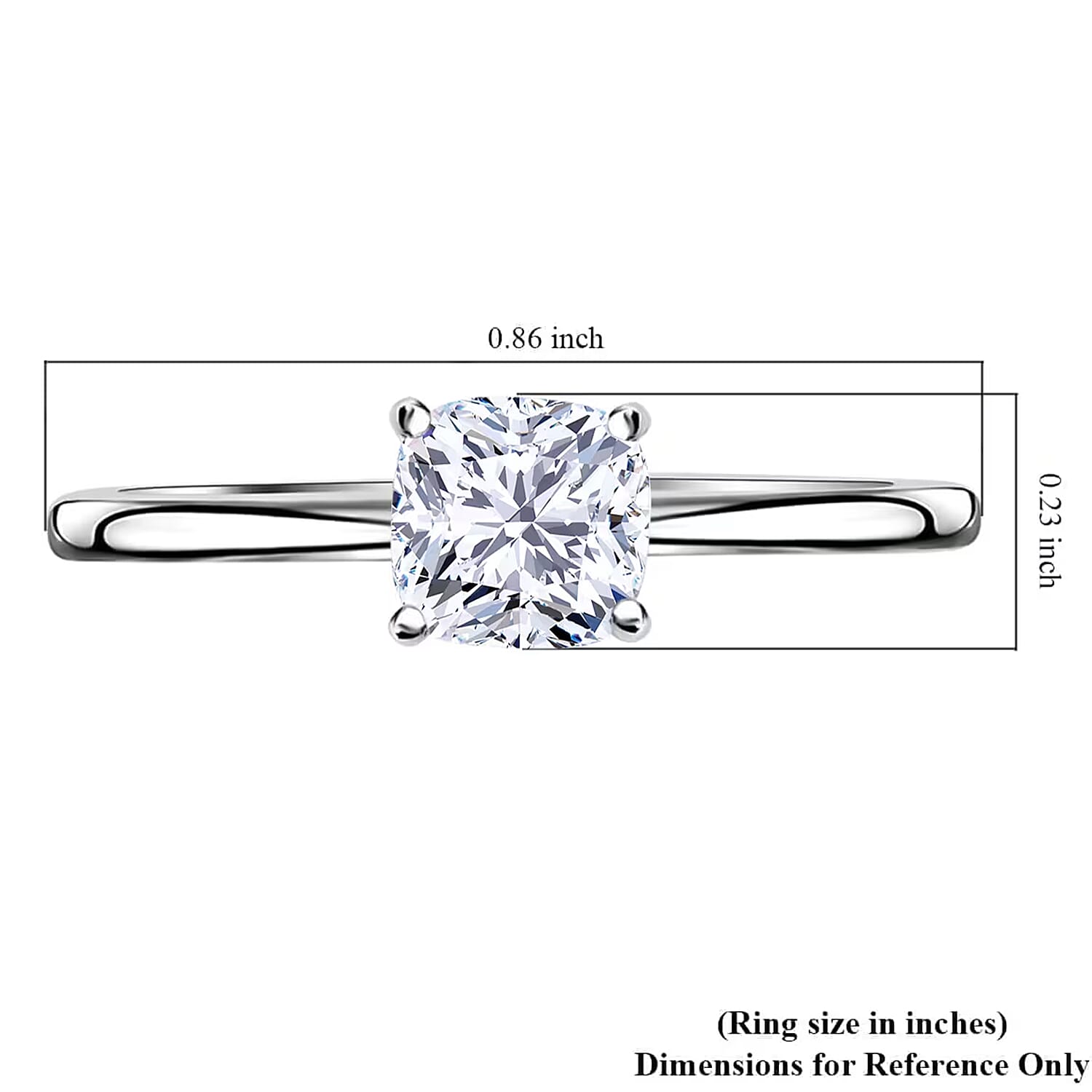 IGI Certified 14K White Gold Luxuriant Lab Grown Diamond (VS) Solitaire Ring (Size 10.0) 1.00 ctw