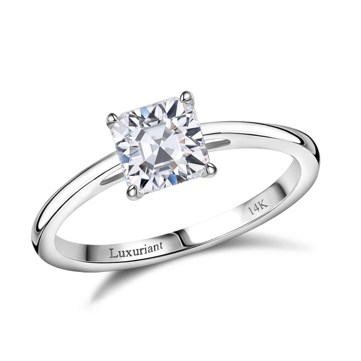 IGI Certified 14K White Gold Luxuriant Lab Grown Diamond (VS) Solitaire Ring (Size 7.0) 1.00 ctw image number 0