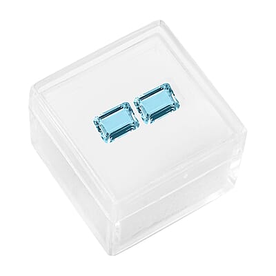 AAAA Sao Domingos Aquamarine Set of 2 (Oct 8x6 mm) 2.70 ctw