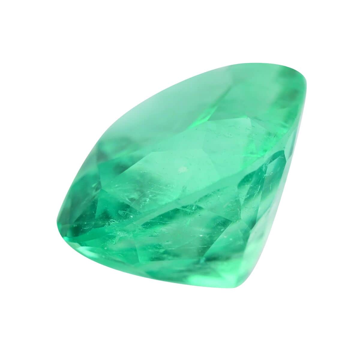 By Tony Diniz Certified & Appraised AAAA Boyaca Colombian Emerald (Cush Free Size) 4.00 ctw image number 1