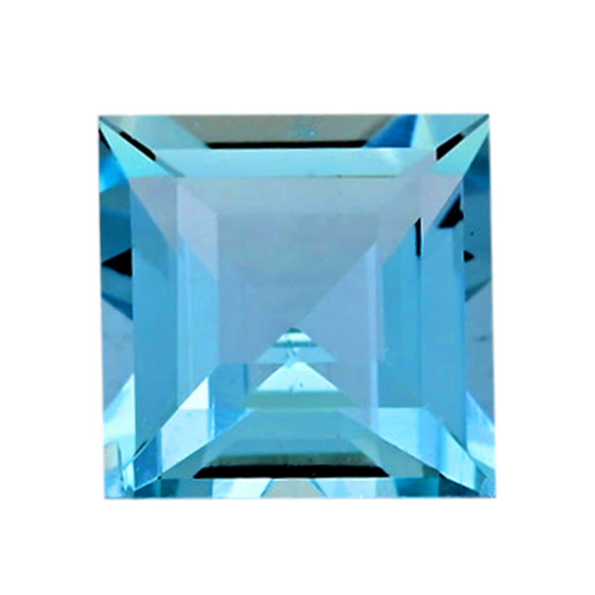 Santamaria Aquamarine Square Free Princess Cut 4A 0.98 ctw image number 0