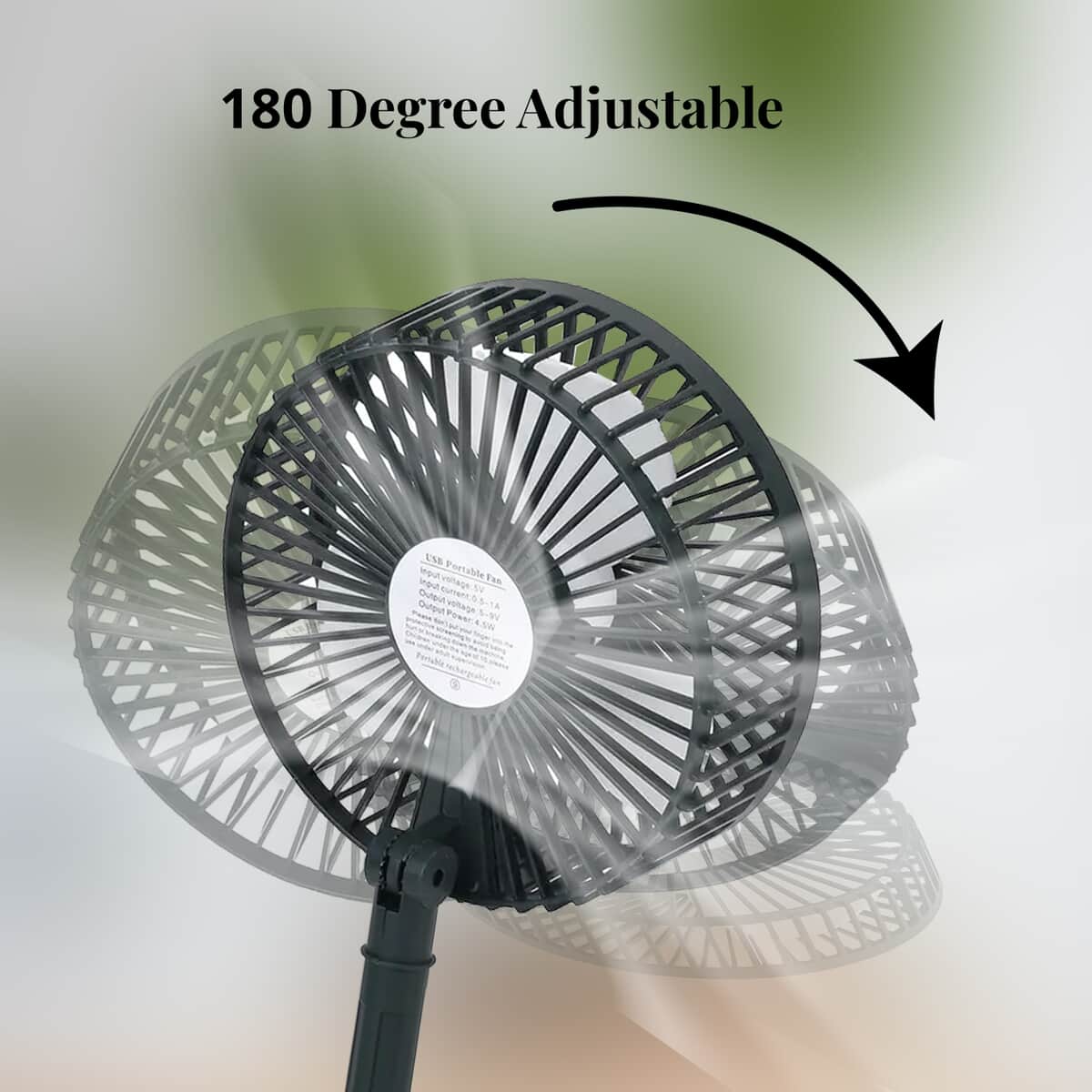 Green Foldable Portable Table Fan image number 5