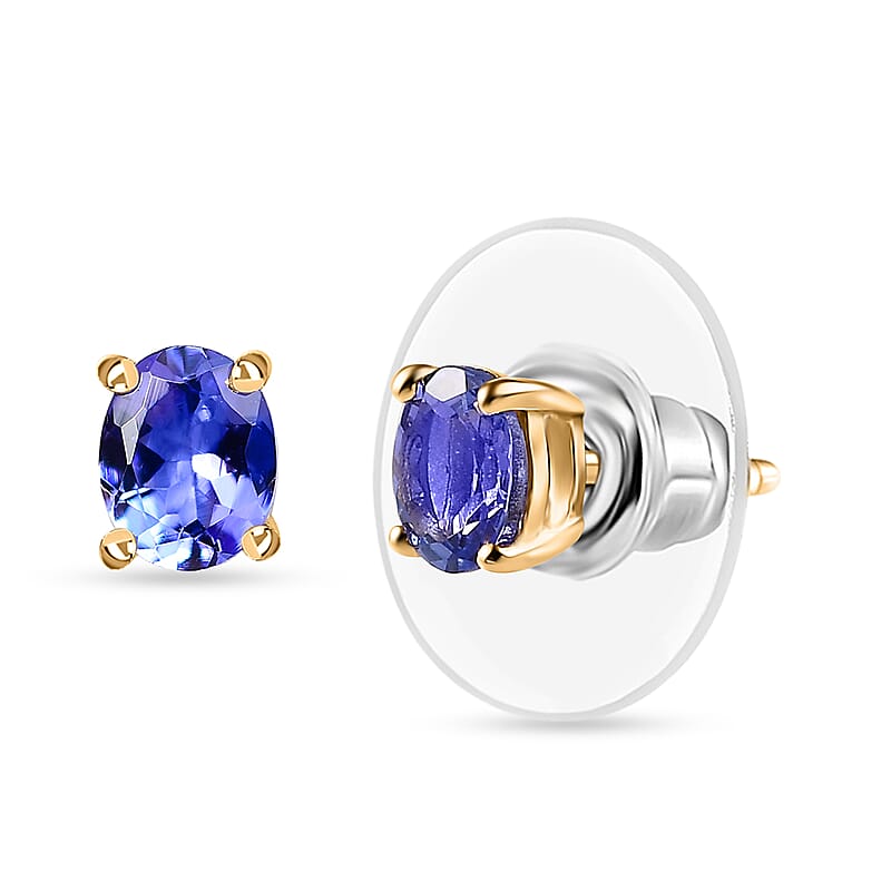 Tanzanite Earrings in Vermeil YG Over Sterling Silver 0.70 ctw
