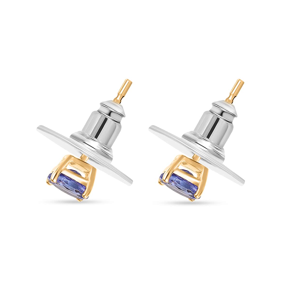 Tanzanite Earrings in Vermeil YG Over Sterling Silver 0.70 ctw image number 3