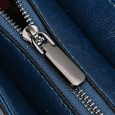 Teal Multi-Purpose 2-in-1 Genuine Leather Crossbody Bag with Handle Drop and Shoulder Straps