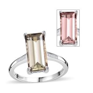 Rhapsody 950 Platinum AAAA Turkizite and E-F VS Diamond Ring (Size 10.0) 4.75 Grams 5.15 ctw