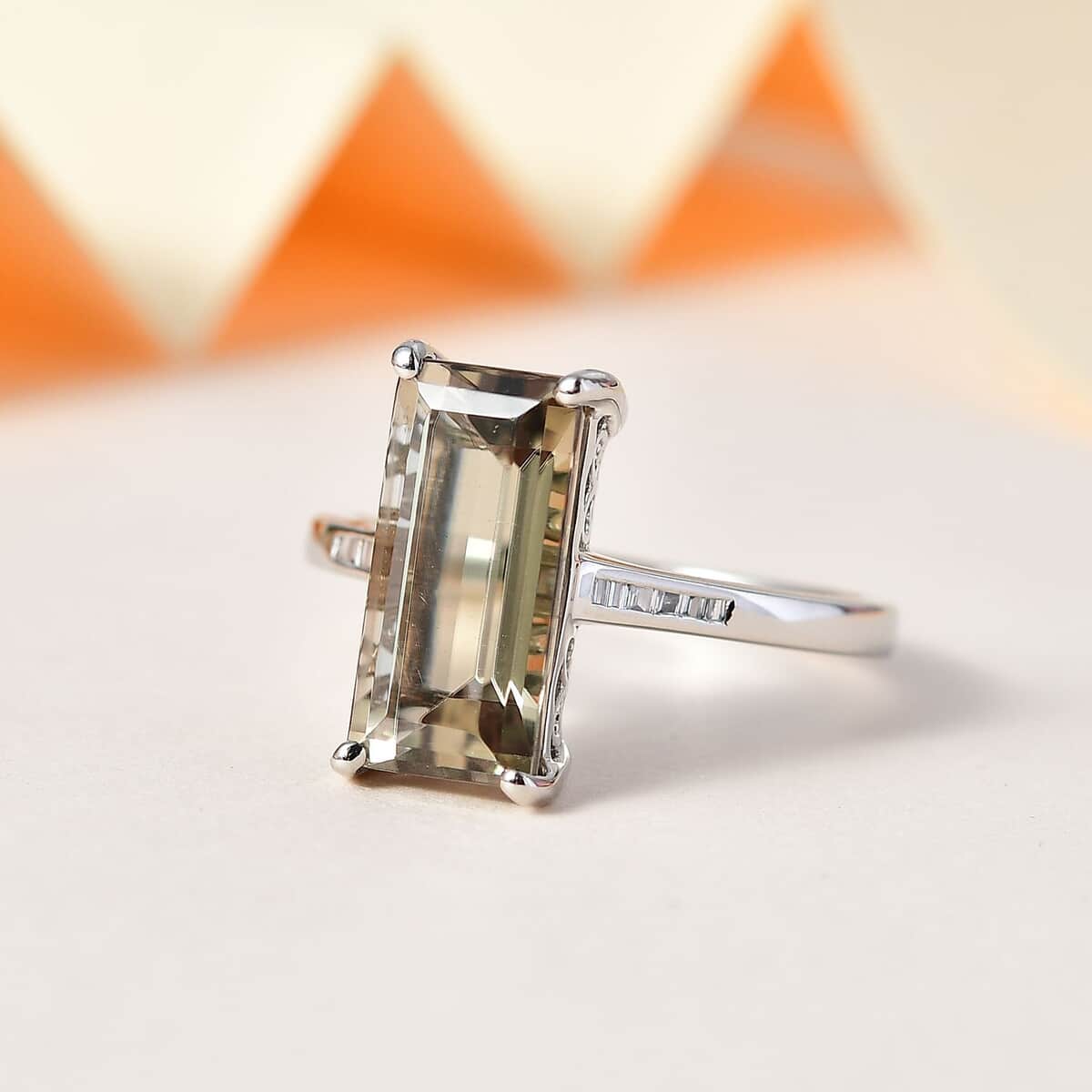 Rhapsody 950 Platinum AAAA Turkizite, Diamond (E-F, VS) Ring (Size 10.0) (4.75 g) 5.00 ctw image number 1