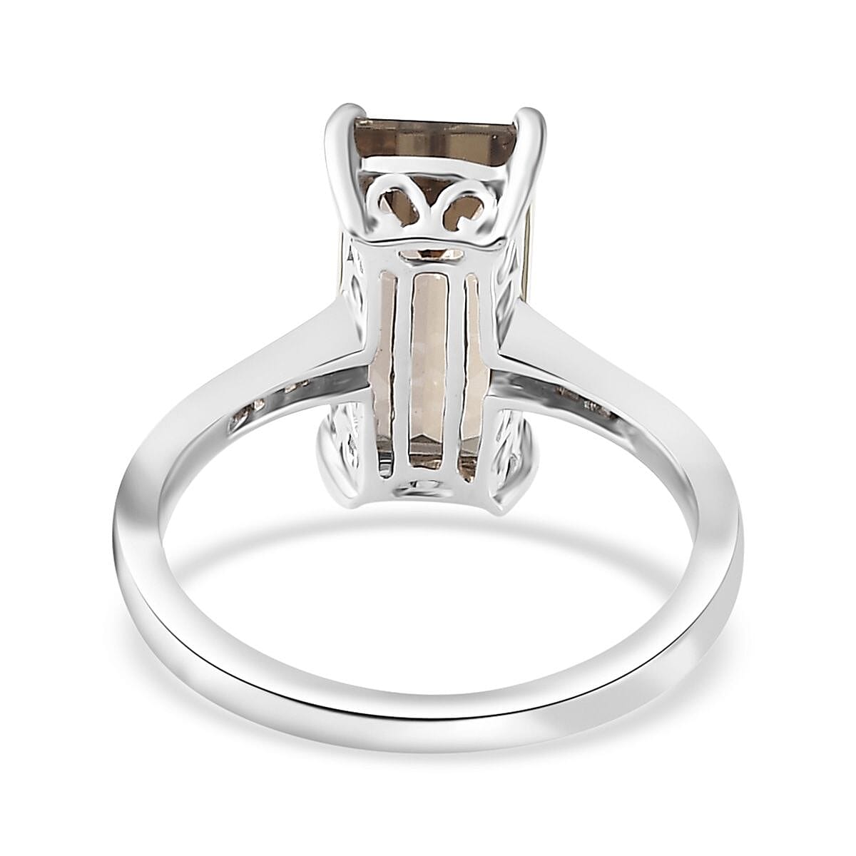 Rhapsody 950 Platinum AAAA Turkizite and E-F VS Diamond Ring (Size 10.0) 4.75 Grams 5.15 ctw