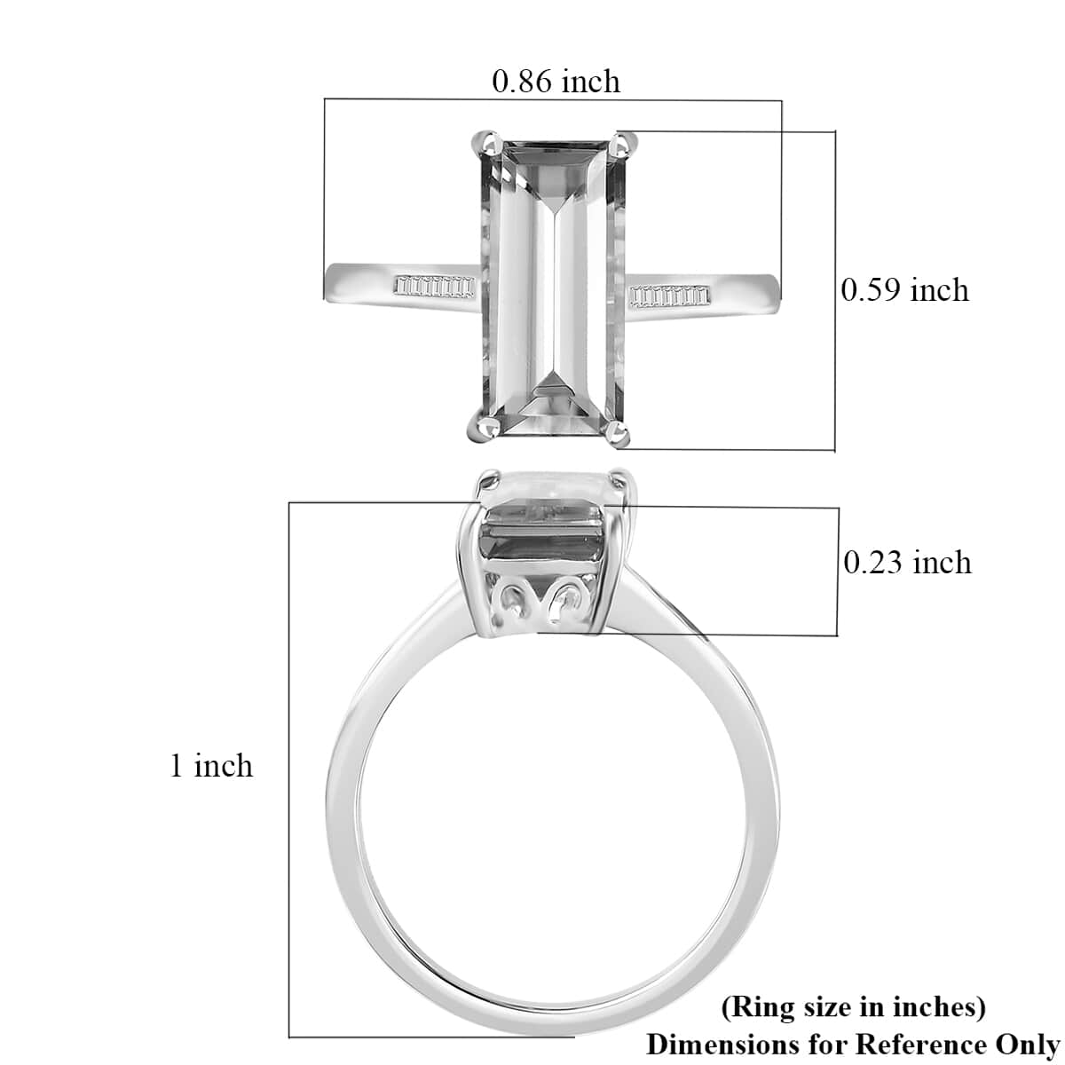 Rhapsody 950 Platinum AAAA Turkizite and E-F VS Diamond Ring (Size 7.0) 4.75 Grams 5.15 ctw image number 5