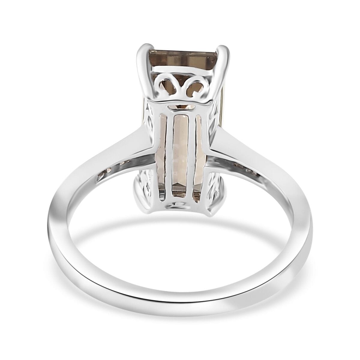 Rhapsody 950 Platinum AAAA Turkizite and E-F VS Diamond Ring (Size 8.0) 4.75 Grams 5.15 ctw image number 4
