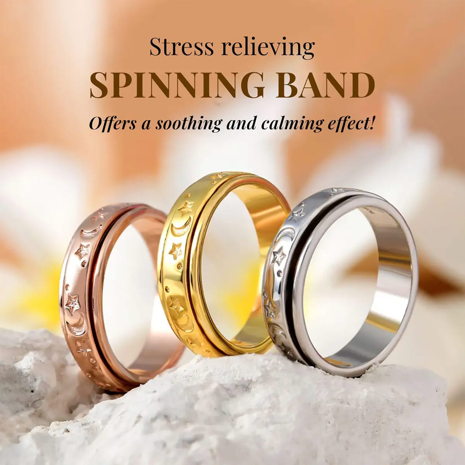 Star spinner ring hotsell