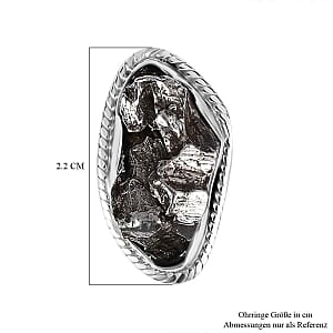 Meteorite 24.00 ctw Earrings in Rhodium Over Sterling Silver