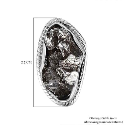 Meteorite 24.00 ctw Earrings in Rhodium Over Sterling Silver