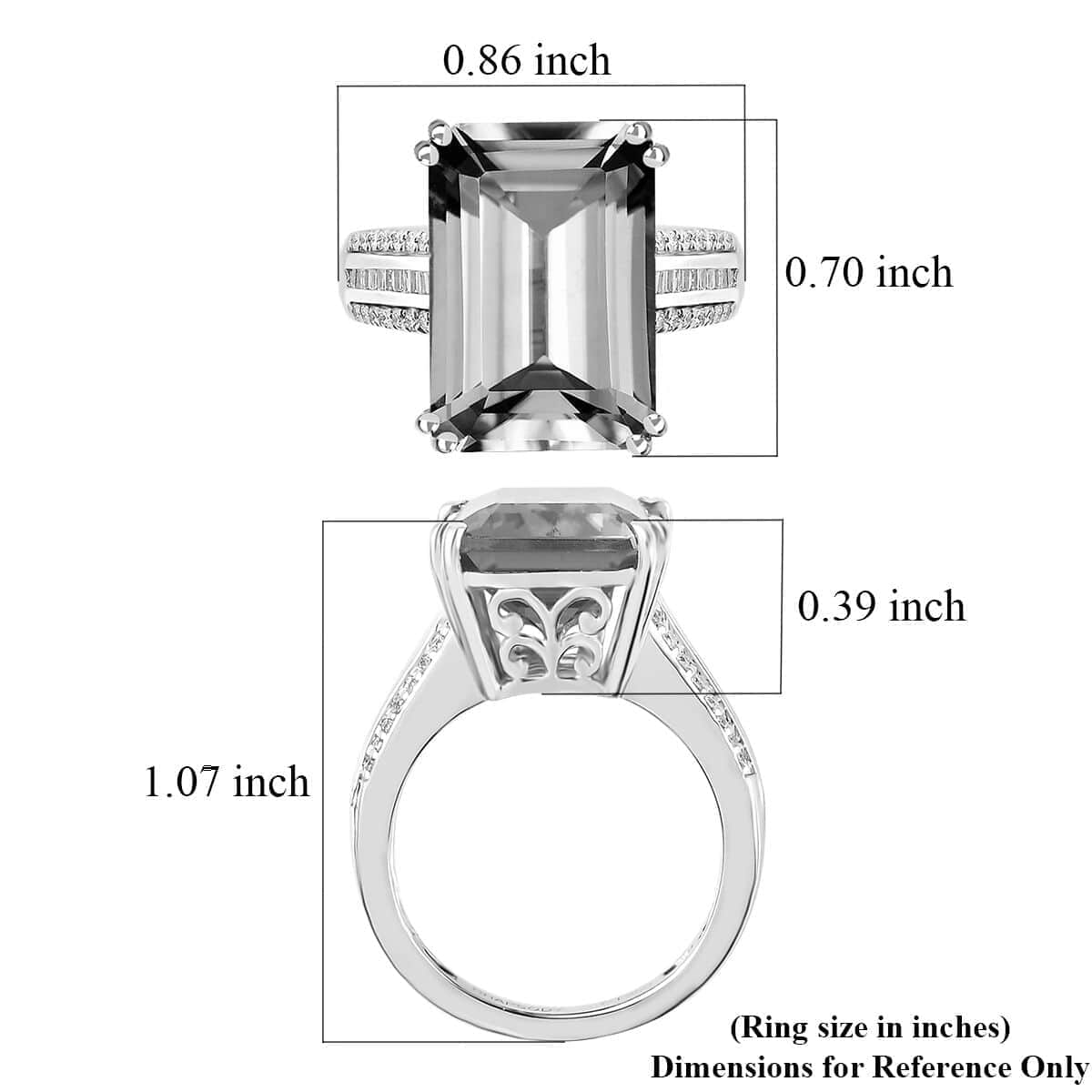 Rhapsody 950 Platinum AAAA Turkizite and E-F VS2 Diamond Ring (Size 6.0) 10.65 ctw image number 5