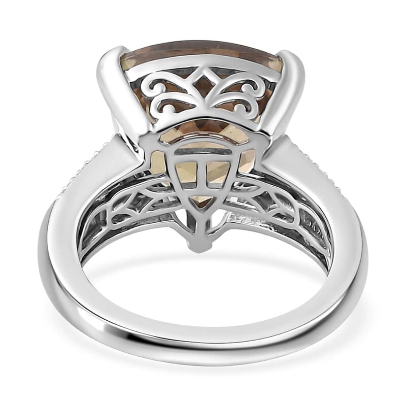 Certified Rhapsody AAAA Turkizite, Diamond Statement Ring in 950 Platinum 10.35 ctw (Size 10.0)