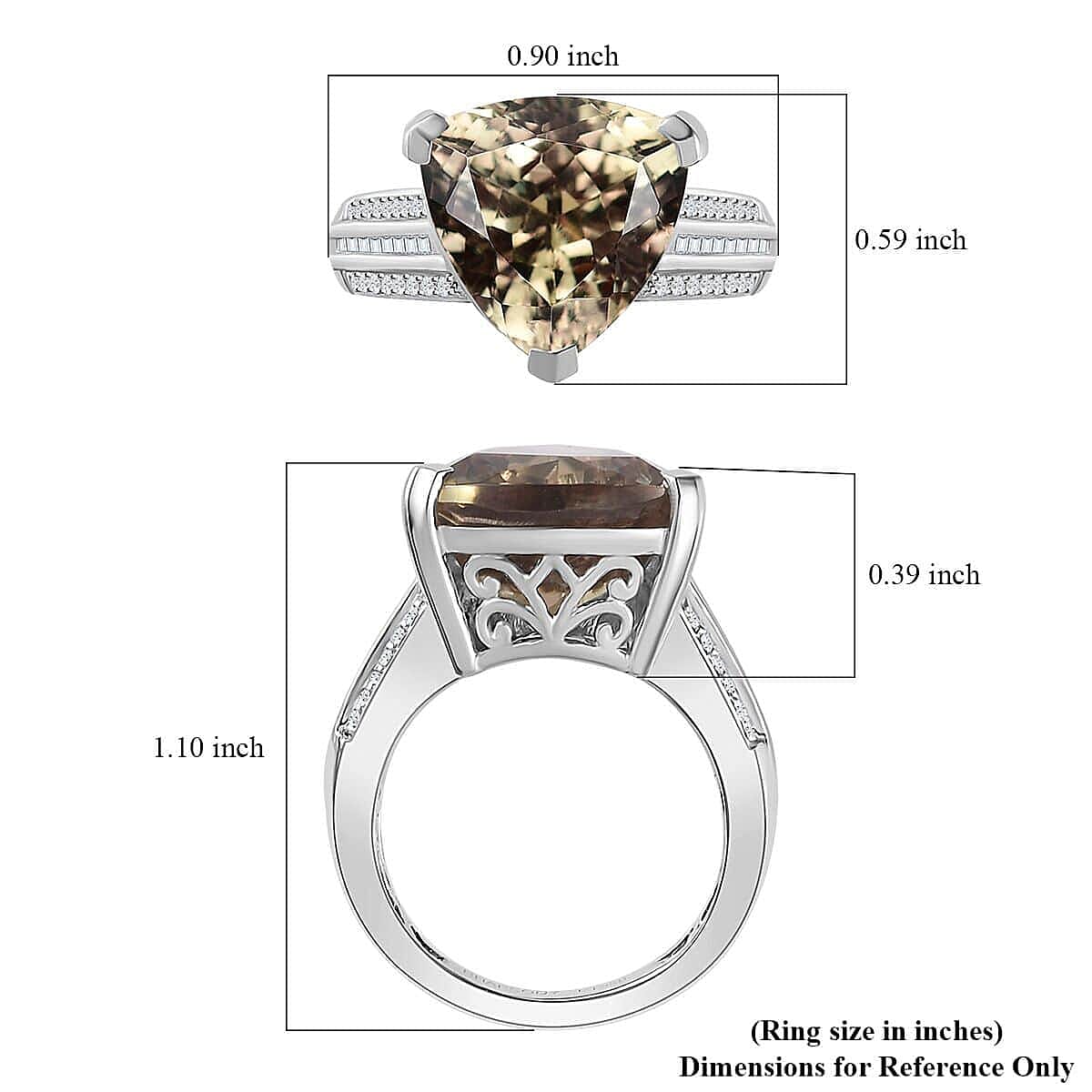Certified Rhapsody AAAA Turkizite, Diamond Statement Ring in 950 Platinum 10.35 ctw (Size 10.0)