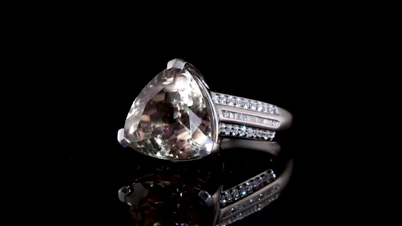 Doorbuster Certified & Appraised Rhapsody AAAA Turkizite and E-F VS2 Diamond 10.35 ctw Ring in 950 Platinum 7.80 Grams