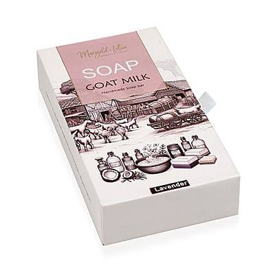 Marigold and Lotus Set of 2 Goat Milk Soap - Lavender fragrance