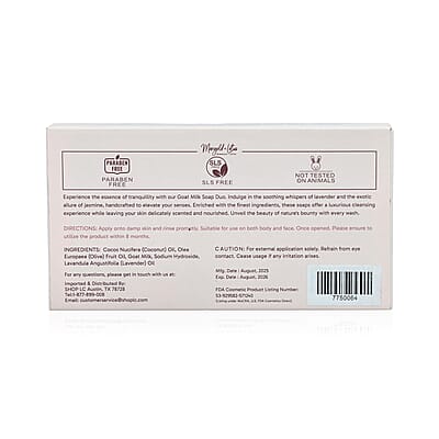 Marigold and Lotus Set of 2 Goat Milk Soap - Lavender fragrance